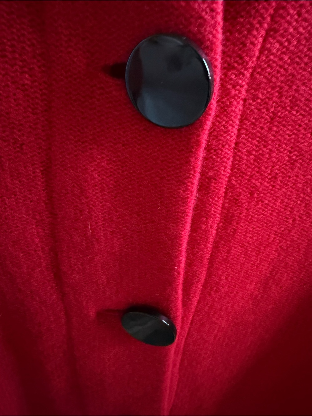 JM Collection 100% Wool Red Sweater Jacket Button Cardigan M - Picture 4 of 8